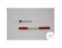 CHAINETTES DE CALCUL WISSNER DE 0 A 20 2 COULEURS 20       BOULES ROUGES ET BLANCHES