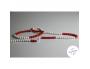 CHAINETTE DE CALCUL DE 0 A 100 2 COLEURS 100 BOULES      PLASTIQUE ROUGES ET BLANCHES
