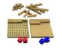 JEUX MATHEMATIQUES WISSNER LE TABLEAU DE 100 ADDITIONS ET   SOUSTRACTIONS 2 PLATEAUX DE   CENTAINES 22 REGLETTES 6