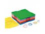 GEOPLANS WISSNER GEOPLANS GRANDS MODELES ACTIVITES DE   GEOMETRIE LOT DE 6 UNITES ET  ELASTIQUES COULEURS