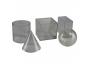SOLIDES ET VOLUMES WISSNER VOLUMES A REMPLIR CORPS       TRANSPARENTS PLASTIQUE 5      PIECES 10 CM