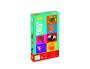 FRANCAIS DJECO TWIST UP 3 SETS 9 CARTES TRANSPARENTES 3 SETS 9 CARTES COLEURS 30      CARTES DEFIS 3 A 5 JOUEURS