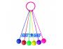 BALLES CHEVILLE FIRTS LOISIRS BALLES DE CHEVILLES RONDS DE  16 CM CORDE PVC 50 CM LOT DE  6 COLORIS ASSORTIS
