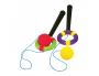 JEUX DE KERMESSE FIRST LOISIRS BILBOQUET MOUSSE      ANNEAU RIGIDE CAOUTCHOUC      BALLE EN MOUSSE JEU LUDIQUE