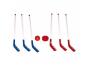 HOCKEY FIRST LOISIRS SET D INITIATION AU HOCKEY          PLASTIQUE 2 COULEURS 6        CROSSES 1 BALLE 1 PALET