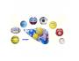 BALLON FIRST LOISIRS ENTRAINEMENT CAOUTCHOUC +     FILET TRANSPORT LOT DE 8      UNITES