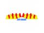 CONE FIRST LOISIRS MARQUAGE EN PLASTIQUE HAUTEUR 15CM LOT 24 UNITES