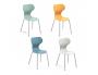 CHAISE MIRPLAY MIA BASIC STRUCTURE METALLIQUE EMPILABLETAILLES 4 5 ET 6 A PRECISER   COLORIS ALEATOIRE LOT DE 5