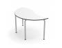 TABLE MIRPLAY DEMI LUNE METAL 130X73CM MATERNELLE