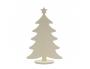 SAPIN BOIS OCOLOR SUR BASE 13X20CM COLORIS NATUREL LOT   DE 10