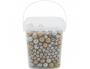 PERLE BOIS OCOLOR FORME RONDE 10-16MM COLORIS OR ET ARGENT  LOT DE 600 PERLES