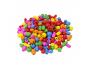 PERLE BOIS OCOLOR 12-16-20-25MM 10 FORMES       ASSORTIES 6 COLORIS ASSORTIS  LOT DE 500G