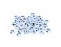 PERLE PLASTIQUE INNSPIRO FORME RONDE PLATE 6MM         IMPRIMEE ALPHABET NOIR SUR    FOND BLANC LOT DE 300 PERLES