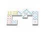 JEU DE 28 DOMINOS CAYRO BOIS 2 A 4 JOUEURS COLORIS PASTELS