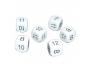 JEU DE 6 DES CULTURE CLUB CHIFFRES 7 A 12 16 MM