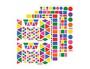 GOMMETTE APLI ECHENILLEES COULEURS ET FORMES ASSORTIES  6900 UNITES