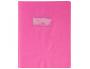 PROTEGE-CAHIER CLAIREFONTAINE 17X22CM PLASTIQUE 22/100E     OPAQUE COLORIS ROSE