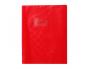 PROTEGE-CAHIER CLAIREFONTAINE 17X22CM PLASTIQUE 22/100E 2   RABATS COLORIS ROUGE