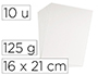 PAPIER BUVARD COUTAL 125G 16X21CM COLORIS BLANC POCHETTE 10 UNITES
