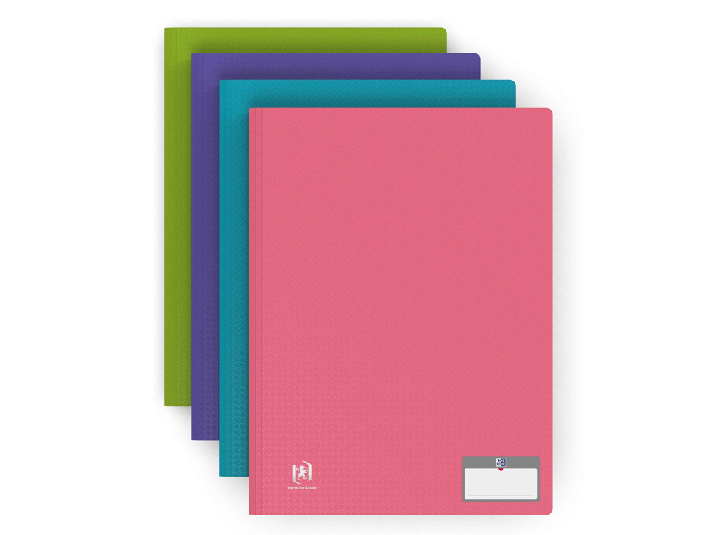 PROTEGE DOCUMENTS MEMPHIS OXFORD COUVERTURE EN          POLYPROPYLENE OPAQUE 100 VUES COLORIS ASSORTIS