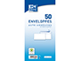 ENVELOPPES BLANCHES OXFORD RECYCLE AUTO ADHESIVES AVEC   BANDE DE PROTECTION 80 G      110X220 MM 50 UNITES