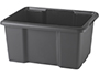 BAC DE RANGEMENT FAST RECYCLE EMPILABLE POIGNEES DE         MANUTENTION 47X36X23 CM 30L   NOIR