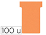 FICHES POUR PLANNING NOBO 100 UNITES COLORIS ORANGE
