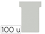 FICHES POUR PLANNING NOBO 100 UNITES COLORIS GRIS