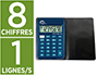CALCULATRICE EASY LB OFFICE A RABAT FORMAT COMPACT 8        CHIFFRES ARRET AUTOMATIQUE    COLORIS ASSORTIS