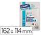 ENVELOPPE GPV VLIN BLANC 90G C6 114X162MM ADHSIVE FOND GRIS PAQUET 25 UNITS