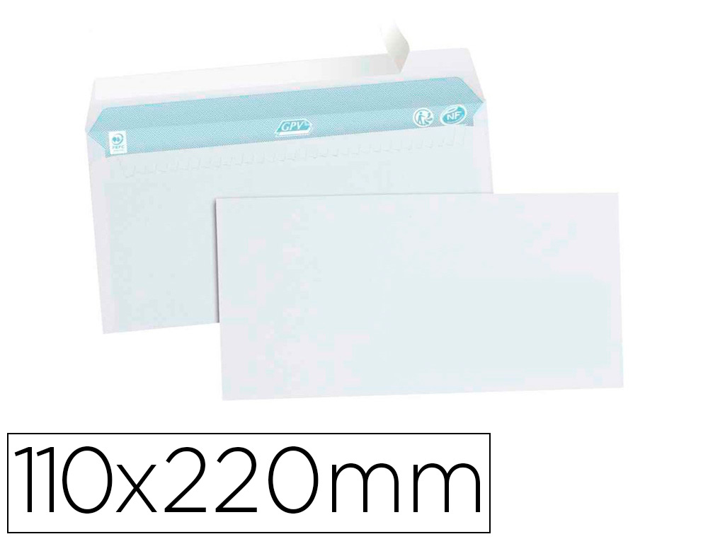 Enveloppes blanches auto-adhésives 160x229mm en 80g - par 50 - RETIF