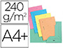 CHEMISE KRAFT OXFORD HV KRAFT 240G 235X320MM ARMOIRE ET CAISSE 2 RABATS INTRIEURS INDEXATION COLORIS PASTEL PACK 25U