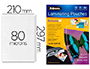 POCHETTE PLASTIFICATION FELLOWES  CHAUD POLYESTER TRANSPARENT RSISTANT EAU FORMAT A4 80 MICRONS DOS ADHSIF BOTE 100U