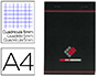 BLOC BUREAU CONQUERANT SEPT DIRECTION AGRAF EN TTE COUVERTURE NOIR VERNI 210X297MM 70G 5X5 200PAGES DTACHABLES