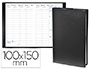 AGENDA QUO VADIS UNIVERSITAIRE SEMAINIER SCOLAIRE 08/08 100X150MM COUVERTURE PLASTIQUE GRAINE IMPALA NOIR