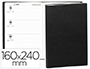 AGENDA SCOLAIRE QUO VADIS TEXTHEBDO SEMAINIER 09/09 160X240MM COUVERTURE PLASTIQUE GRAINE COLORIS NOIR