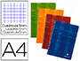 CAHIER CLAIREFONTAINE PAPIER VLIN VELOUT COUVERTURE PELLICULE RELIURE INTGRALE A4 21X29,7CM 100 PAGES 90G 5X5MM