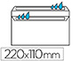 ENVELOPPE CONOMIQUE DL 110X220MM 80G AUTOCOLLANTE COLORIS BLANC BOTE 500 UNITS