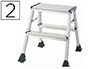 ESCABEAU Q-CONNECT PLIABLE POLYPROPYLNE HAUTEUR 45CM ANTHRACITE