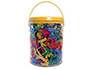 EMPORTE-PICES MAXI-SEAU 100 ANIMAUX 50 FORMES GOMTRIQUES 156 UNITS