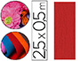 PAPIER CRPON CLAIREFONTAINE DENSIT CRPAGE 60% 40G/M2 50CMX2.5M UNICOLORE ROUGE POCHETTE 10F
