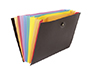 TRIEUR VIQUEL RAINBOW CLASS PP 8/10E 350X245MM 8 POSITIONS EXTENSIBLE FERMETURE BOUTON RIVET LASTIQUE COLORIS NOIR
