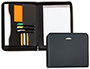 CONFRENCIER ALBA ZIPPER POLYURTHANE COLOGIQUE AVEC 1 PORTE-BLOC 1 POCHETTE SOUFFLET 1 FERMETURE CLAIR COLORIS NOIR