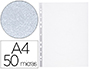 POCHETTE Q-CONNECT POLYPROPYLNE GRAIN 5/100E ECO PERFORE ANTISTATIQUE A4 210X297MM SACHET 10 UNITS