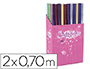 PAPIER CADEAU STYLISSIMO ROULEAU 2X0.70M MTAL MAT ET BRILLANT ASSORTIMENT