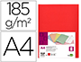 SOUS-CHEMISE LIDERPAPEL PAPIER CARTONN 180G 310X230MM DOCUMENT A4 210X297MM COLORIS PASTEL ROUGE INTENSE