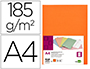 SOUS-CHEMISE LIDERPAPEL PAPIER CARTONN 180G 310X230MM DOCUMENT A4 210X297MM COLORIS      ORANGE INTENSE