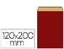 POCHETTE KRAFT VERG 60G 120X45X200MM COLORIS ROUGE