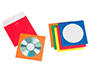 POCHETTE PAPIER Q-CONNECT CD COULEURS ASSORTIES FENTRE RABAT AUTO-ADHSIF PAQUET 50U