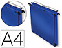 DOSSIER SUSPENDU L'OBLIQUE POLYPRO ULTIMATE 5/10E TIROIR ENTRAXE 330MM H250MM FOND 30 COLORIS BLEU PACK 10 UNITS